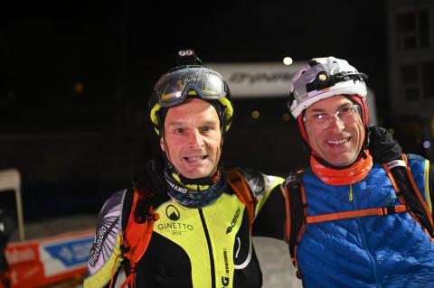 Finish line, Sellaronda Ski Marathon, 2025